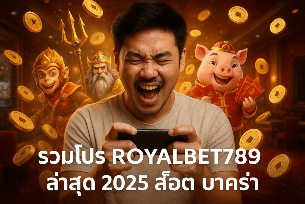 รวมโปร ROYALBET789 ล่าสุด 2025 สล็อต บาคาร่า