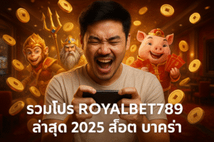 รวมโปร ROYALBET789 ล่าสุด 2025 สล็อต บาคาร่า
