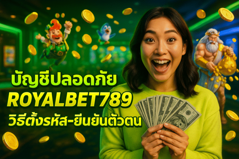 บัญชีปลอดภัย ROYALBET789 วิธีตั้งรหัส-ยืนยันตัวตน