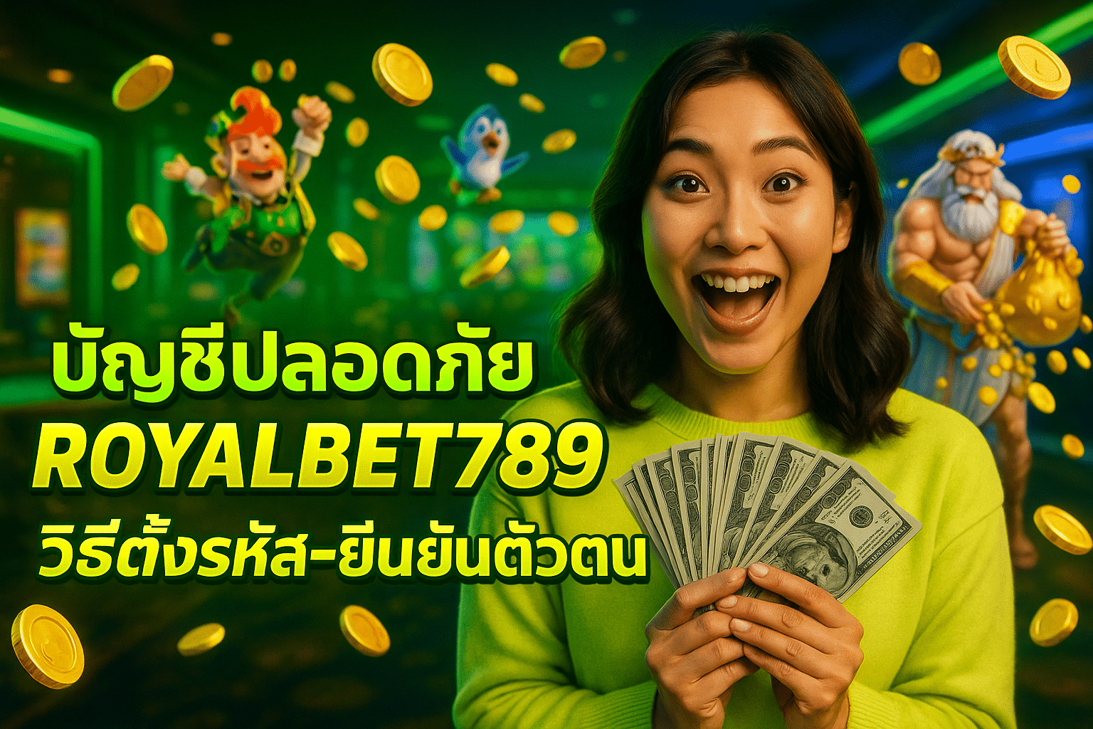 บัญชีปลอดภัย ROYALBET789 วิธีตั้งรหัส-ยืนยันตัวตน